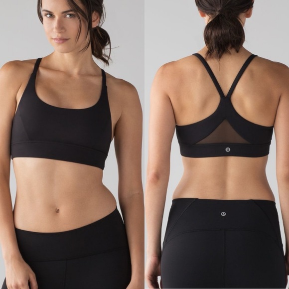 lululemon athletica Other - Lululemon Black Train Times Sports Bra 6 Racerback